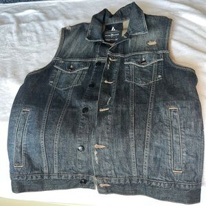 Men’s Jean vest inspired by Wisin Y Yandel